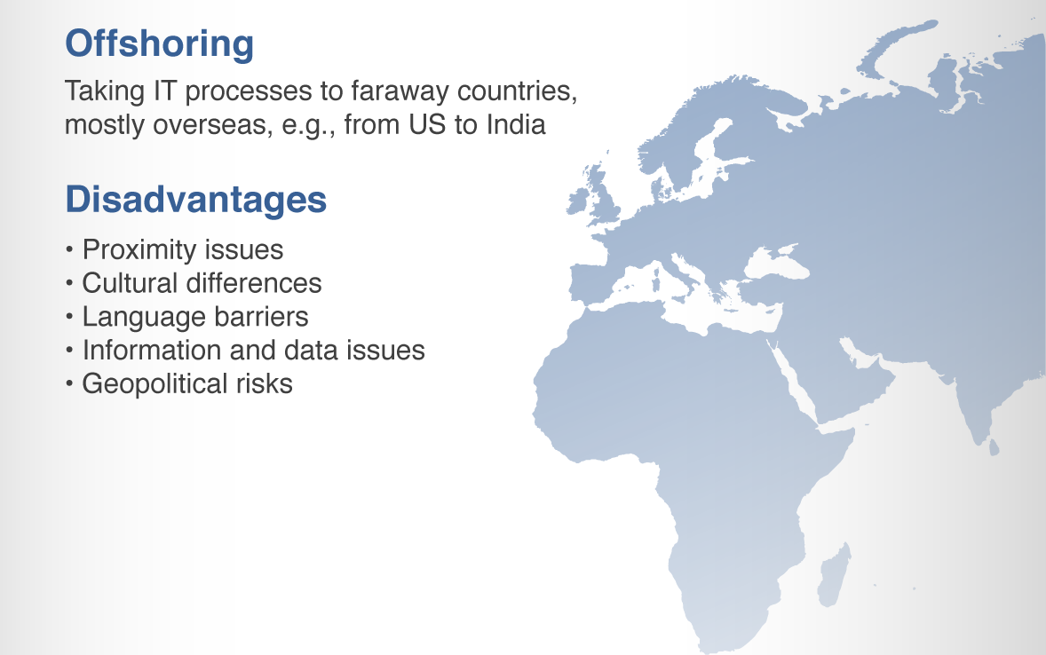 Offshoring disadvantages