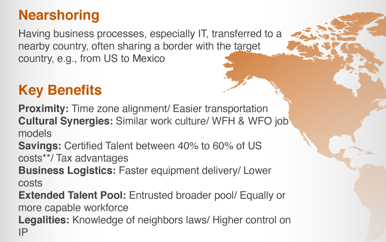 Nearshoring benefits